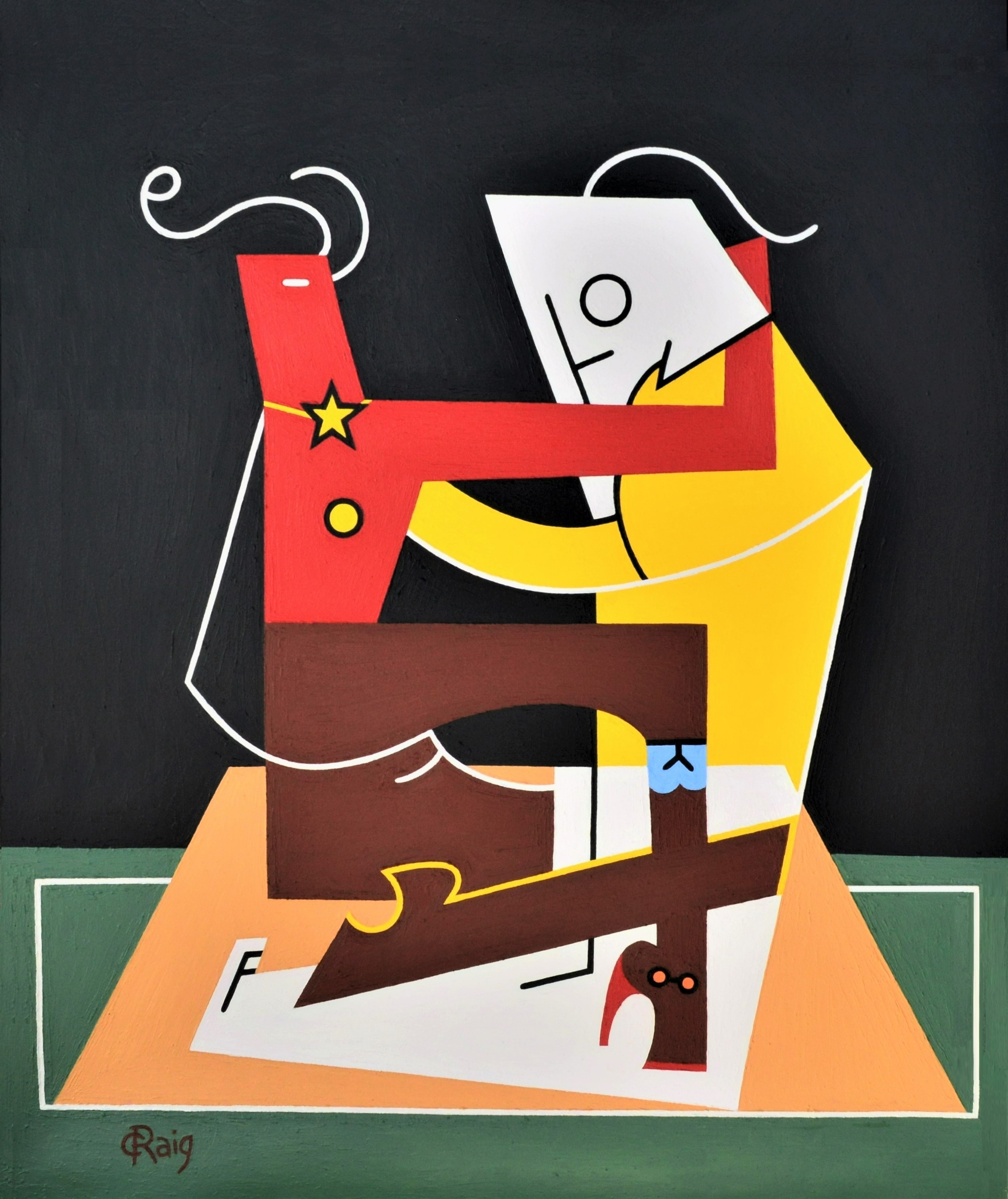 Painting: THE GIFT, 43 by 53 inches